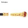 Golden Red Luxury Round Handle Fashion Stick for Party Decorative Walking Cane Elegant Crosier Knob Walking Stick 93cm