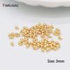 20PCS/lot 3mm/4mm/5mm 14K Gold Plated Charms Pendants for Necklace Bracelet Jewelry Making Charm DIY Fittings
