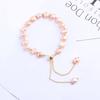 Gold Color Beads Pearls Mixed Adjustable Chain Bracelet Elegant Exquisite Bangles For Women  Jewelry Gift