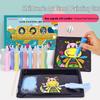Kit de Peinture sur Sable Hibiscus Ange pour Enfants - Jouet Créatif Coloré avec Plateau