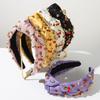 New Cross-border Fruit-themed Rhinestone-embellished Headband Creative Cherry Design Alloy Oil-drop Accentsfresh Sweet Women