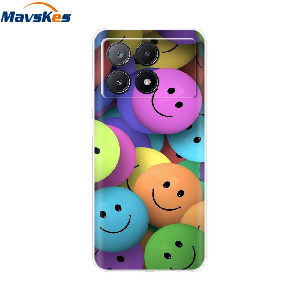 Für Xiaomi Poco X6 Pro Hülle Weiches TPU Silikon Handy Klare Abdeckung Für Xiaomi Poco X6 5G Hülle Bumper Pocox6 X 6 5G 2024 Funda Coque