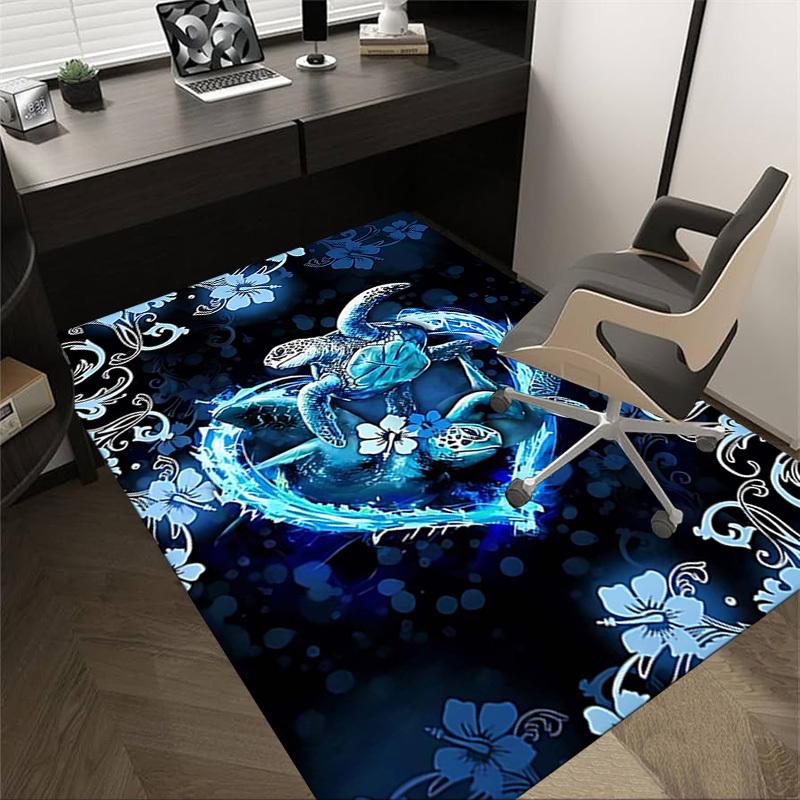 1PC Sea Turtles Heart Extra Large Non-Slip Floor carpet, Office, family, bedroom, Studio Large Area Rug,Longlasting Material-J0408 60cm by 90cm