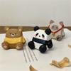 Animal Shape  Wood Carving Decorative Miniature Desktop Ornament With Practical Pen Rest Feature