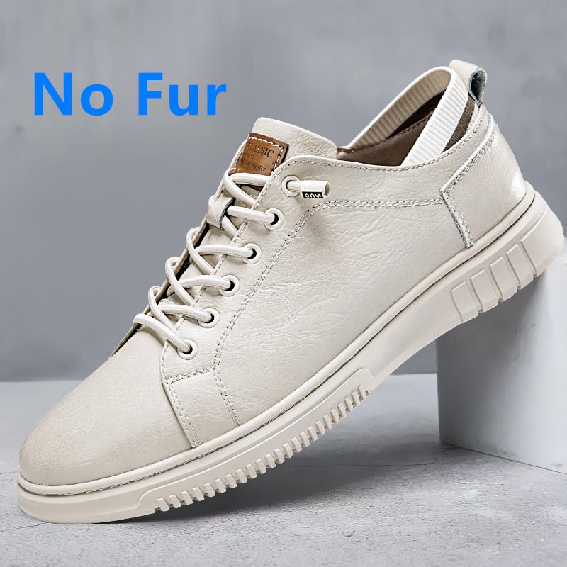 Fashion Autumn Winter Men Casual Shoes New Fashion All-match Mens Sneaker Cow Genuine Leather Flats Walking Travel Shoes Male Size 36-49