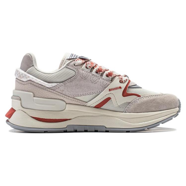 New LiNing 001 Innocence V2 V2 CNY Anti Slip Wear Resistant Casual Shoes Women's Gray AGCU062-1
