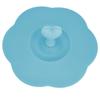 Silicone Lid Dustproof Heat Resistant Hot and Cold Beverage Cup Lid for Kitchen HomeBlue