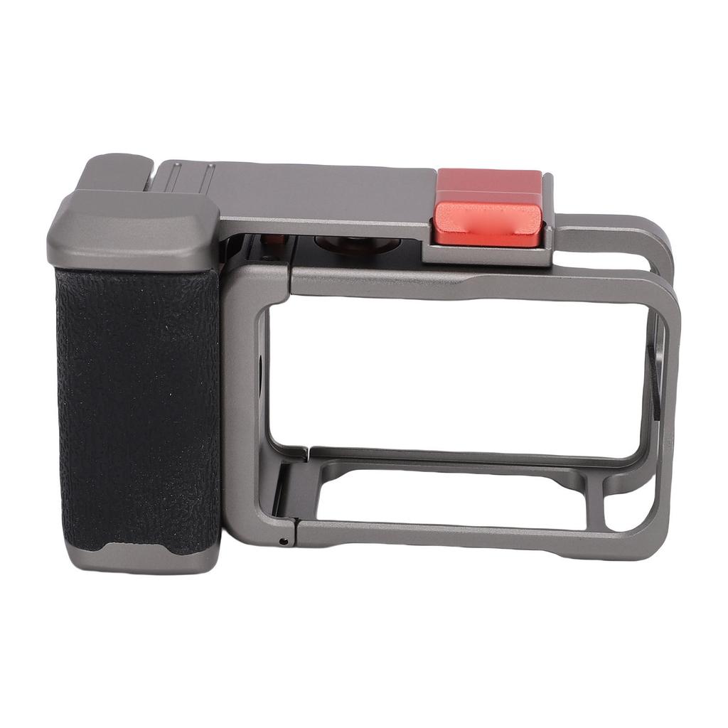 Cage Fit for DJI Action 5 4 3 Pro Action Camera Aluminum Alloy Anti Slip Camera Housing Frame Mount Case with Handle Grip