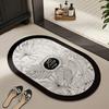 Bathroom Floor Mat, Non Slip Foot Mat At the Entrance of the Bathroom, Soft Diatomaceous Earth Mud, Absorbent and Dirt Resistant