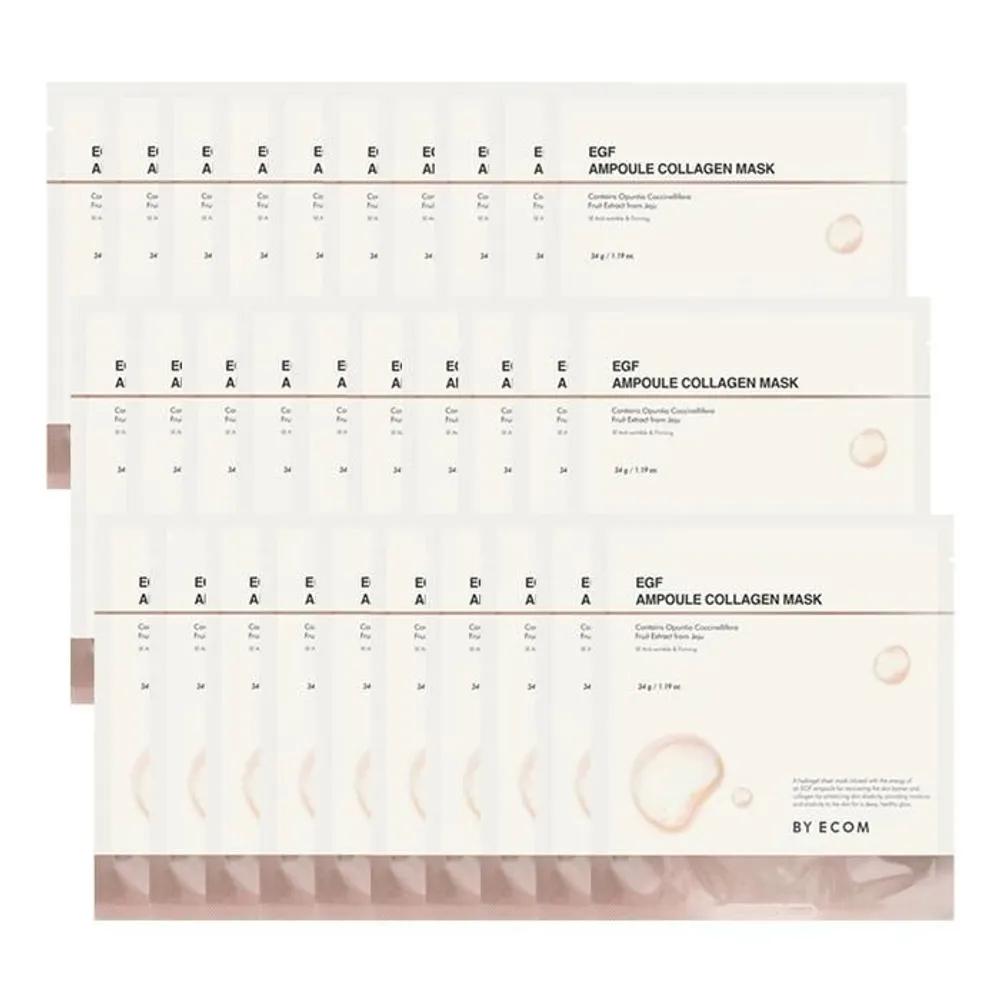 BY ECOM EGF Ampoule Collagen Mask Pack (30 Sheets)