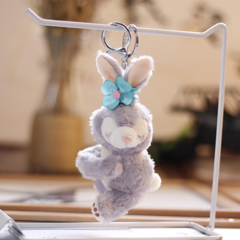 Ins Little Rabbit Pendant Plush Toy Doll Small Rabbit Doll Cute Bag Hanging Decoration Keychain
