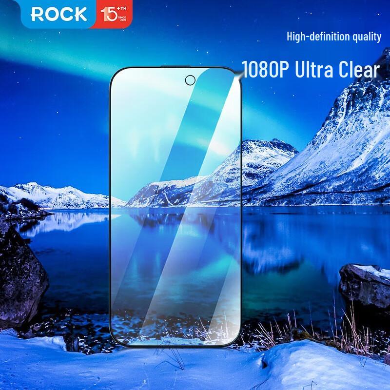 ROCK Tempered Glass Privacy Screen Protector for iPhone 16 Pro