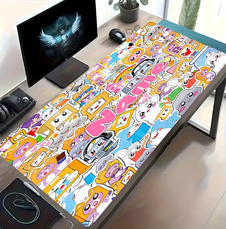 Customizable Name LankyBox - Foxy Pattern Gaming Mouse Pad-Non Slip Rubber Base,Perfect Gamers,Esports,Ideal Gift Gaming Enthusiasts