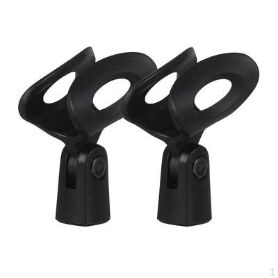 2x Universal Condenser Microphone Mic Clip Adapter for 26-30mm Broadcast Podcast
