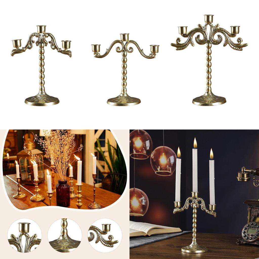 Candle Holder Ornament, Lightweight, Sturdy, Candlestick Holder, Candle Stand, Home Decoration for Dining Room Living Room