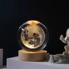 USB Plug-in 3D Crystal Ball LED Night Light Moon Galaxy Projectors Bedroom Decor Night Lamp Creative Gifts for Kids Couple
