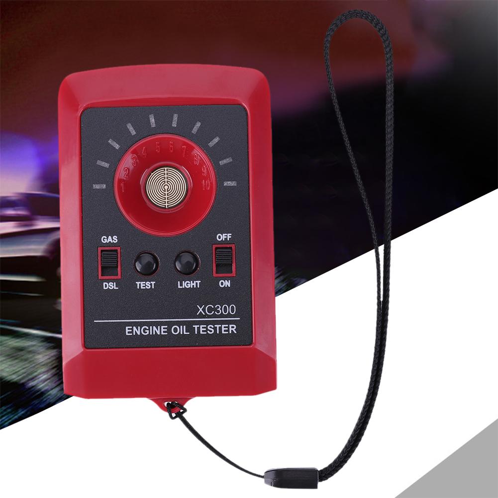Automobile Car Oil Quality Tester 12V Digital Car Oil Tester LED Digital Gas Diesel Fluid Analyzer Engine Oil Quality Detector