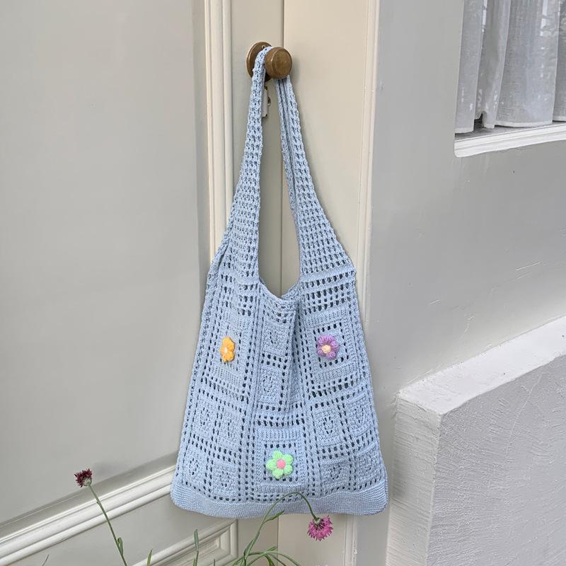 Chic Cross-Border Woven Tote: Casual, All-Match Knitted Handbag for Summer Travel