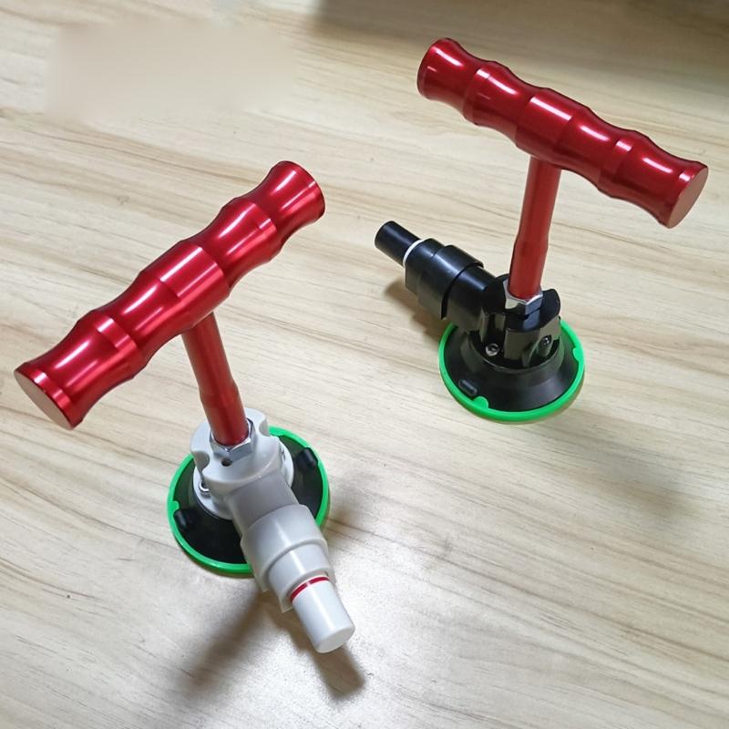 Suction Cup Dents Puller Tool for Dents Removal Featuring Red T Handle for Strong Grip On Multiple Surfaces