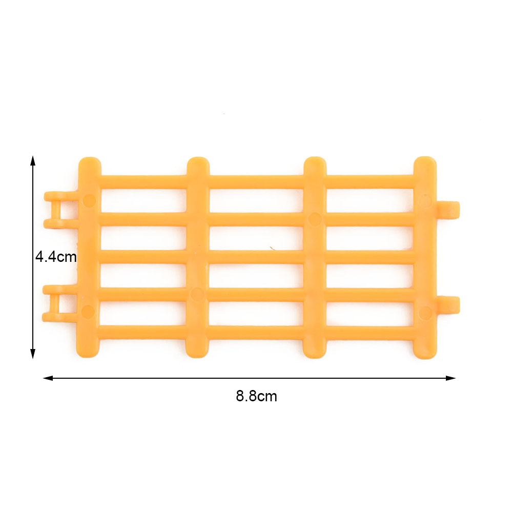 10Pc/Set Fence Decoration Model Simulation Farm Ranch DIY Sand Table Fence Accessories Static Trumpet Children Toy 5 Styles