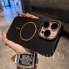 Applicable to iPhone16 contrasting color frame magnetic suction mobile phone case Apple 15promax thin ring skin feeling ultra-thin protective case