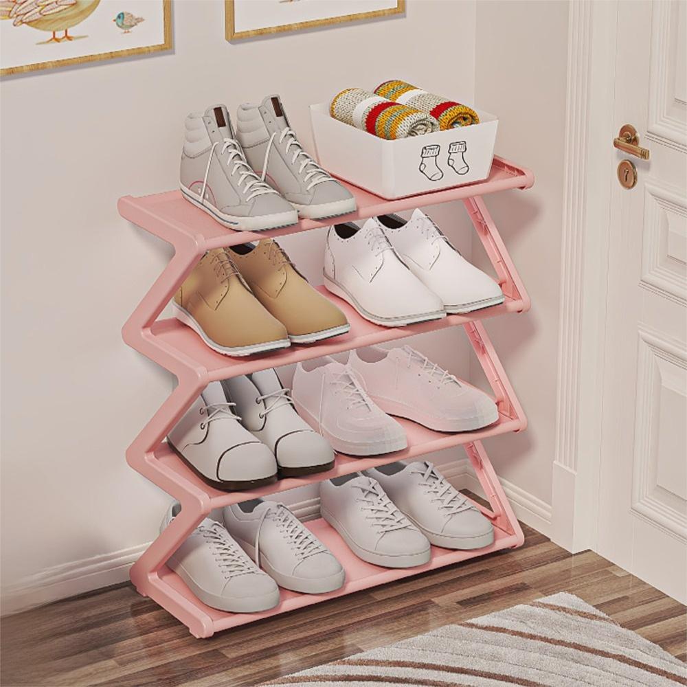 Multi-functional Shoe Rack Z-shaped Shoe Storage Creative Storage Rack  Household