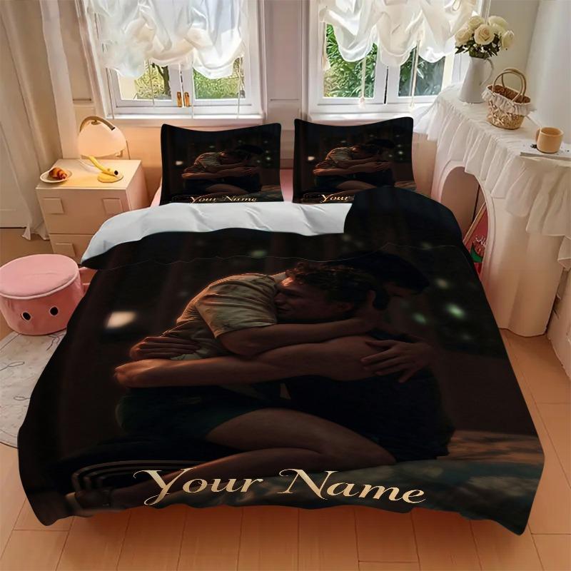 Custom 3Pcs Nighttime Embrace Bedding Sets For All Sizes New 3D Printed Bed Cover Comforter Duvet Cover Pillowcase Bedroom Decoration