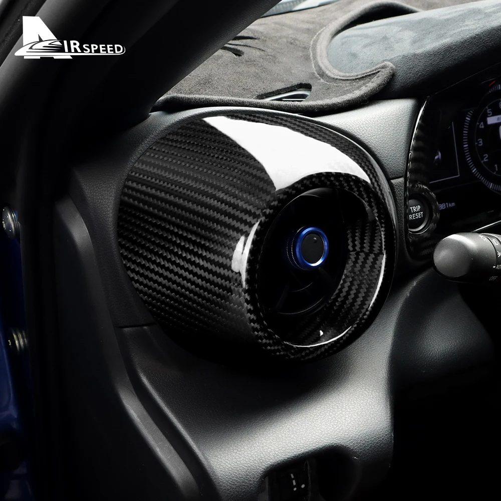 Real Hard Carbon Fiber Cover For Subaru BRZ Toyota GR86 2021 2022 2023 2024 LHD Sticker Accessories Car Air Conditioner Outlet