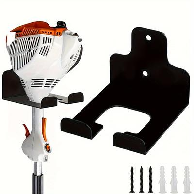 An der Wand montierter Gartenwerkzeug-Organizer, multifunktionales Garagen-Aufbewahrungsregal für elektrische Trimmer- und Rasenmäherausrüstung, platzsparendes, langlebiges Design