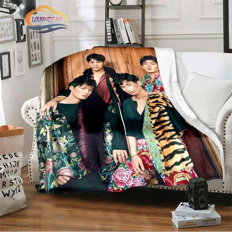 

Одеяло Thai love TV Theory of Love Pattern OFFGUN Фланелевое теплое мягкое плюшевое покрывало для дивана Third и Khai Cashmere 30x40in