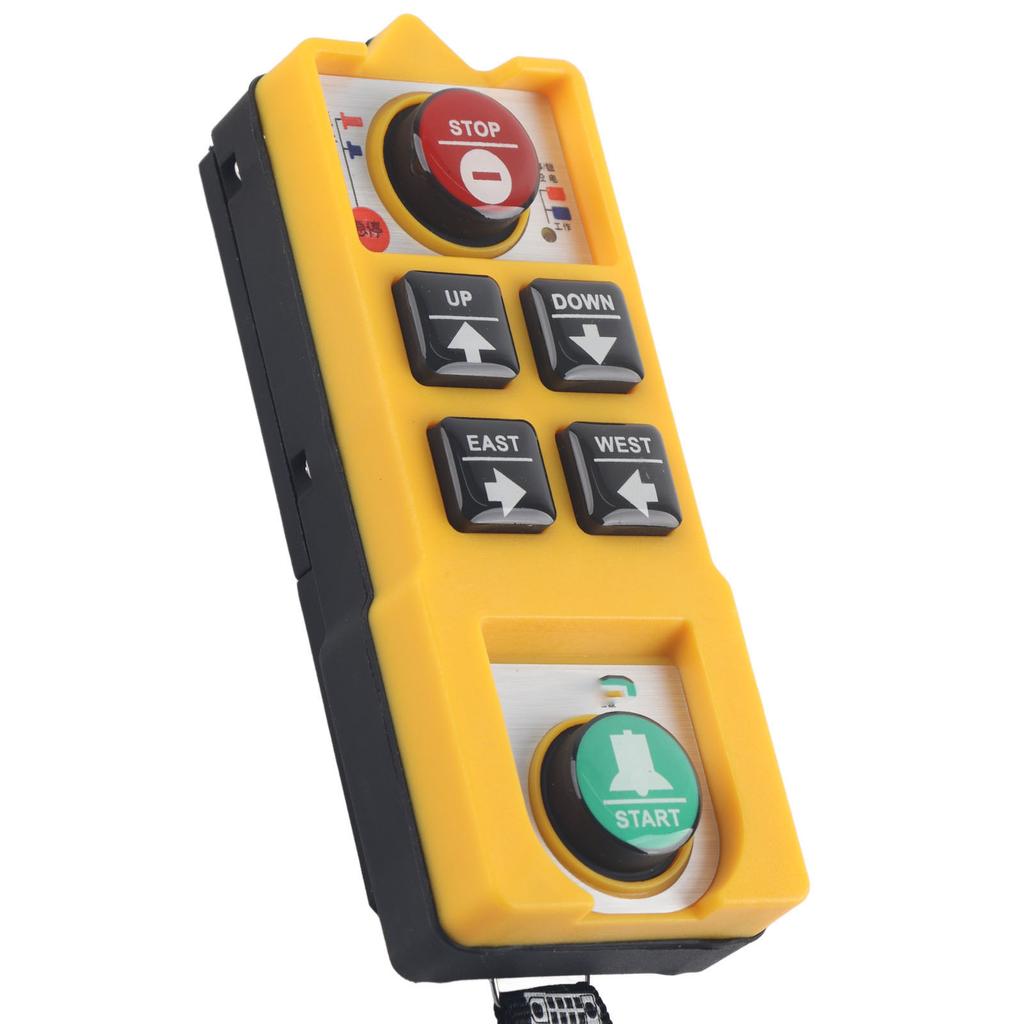 Telecomandă pentru macara, controler de ridicare, 2 comutatoare cu cheie, 3 etanșări, carcasă ABS impermeabilă, AC 380V