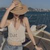 Backless Tassel Knit Bikini Vest with Chest Pad