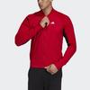 adidas Jackets Men's Light Scarlet Baseball Collar Moderate Pilot FM9972