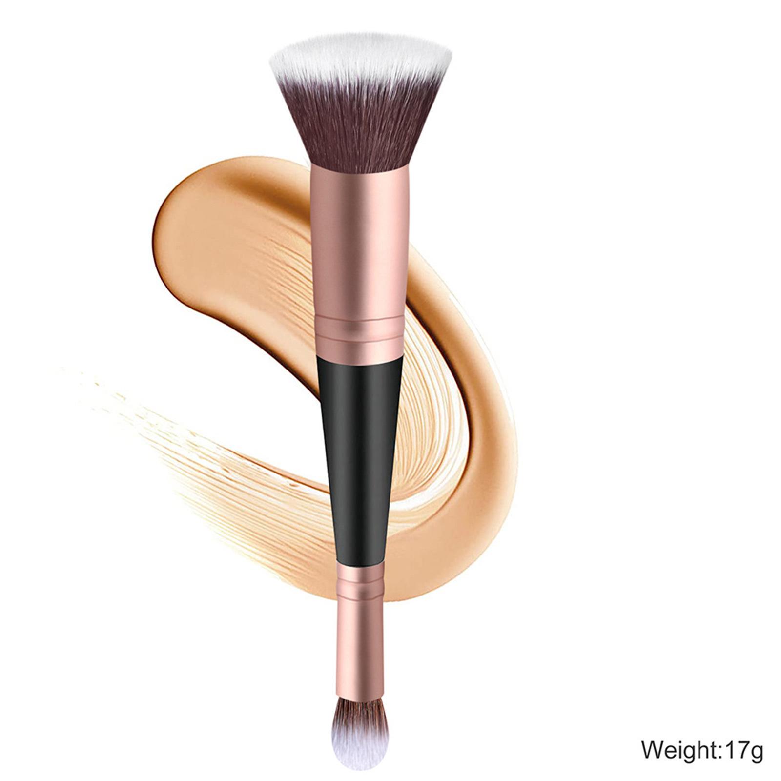 

Flat-head Dual-ended Makeup Tool for Blending Buffing Concealing – 2-in-1 for Foundation & Cream Powder One Size