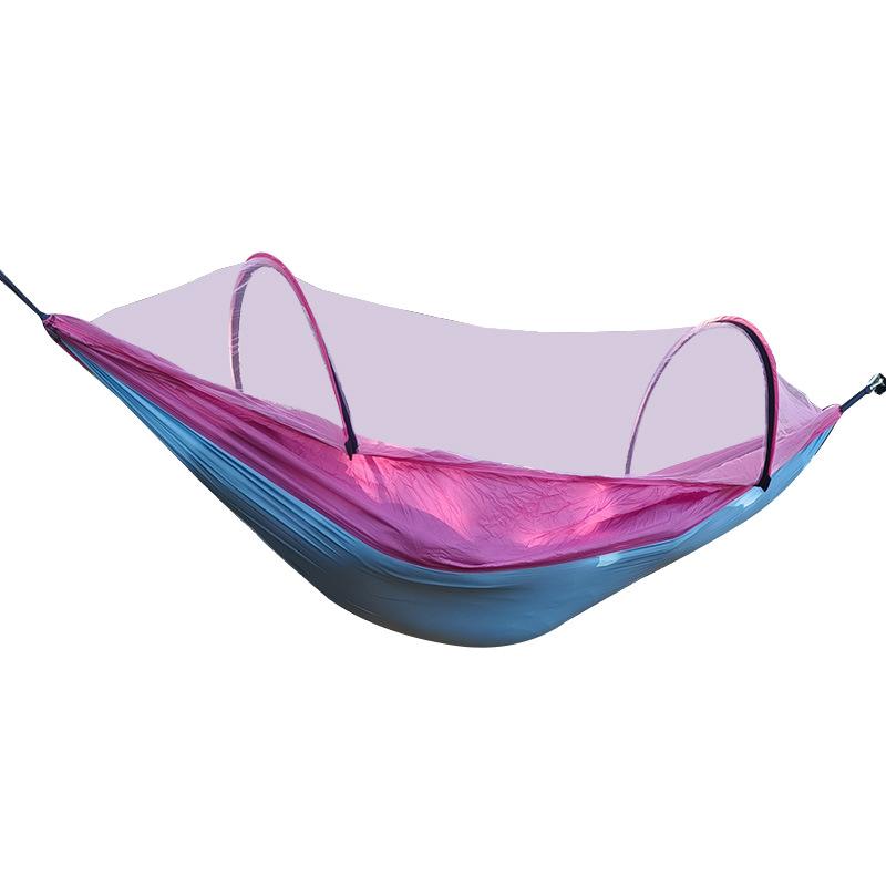 1Pc Anti-Side Flip Mosquito Proof Camping Hammock Mosquito Net with Insect Net Portable Outdoor Hammock Lightweight Travel Bed