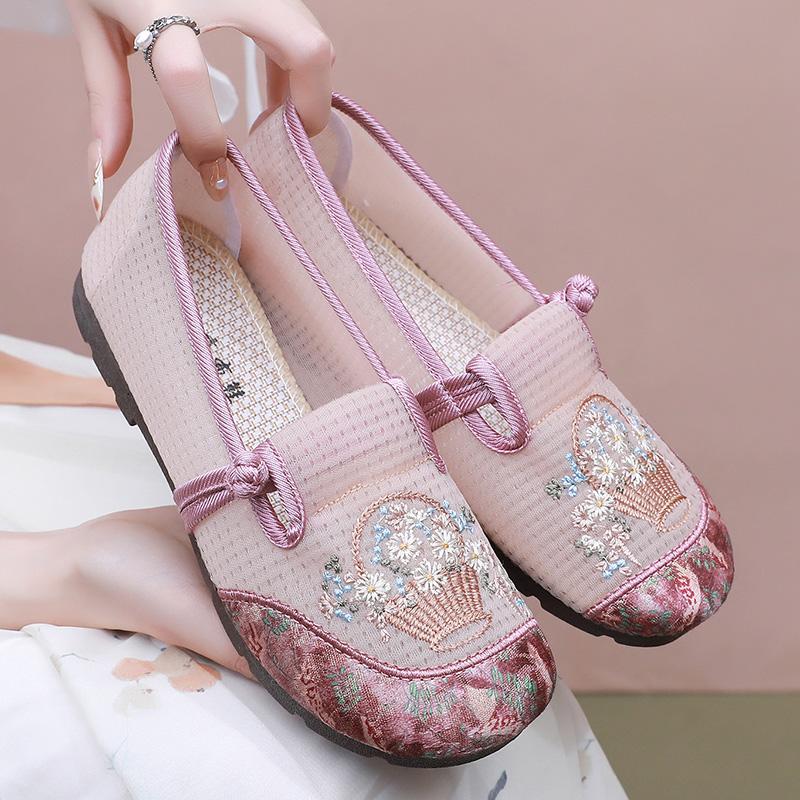 

Fashion 2025 summer new women s shoes breathable comfortable lightweight women s shoes anti-skid wear-resistant ladies single shoes 41 розовый