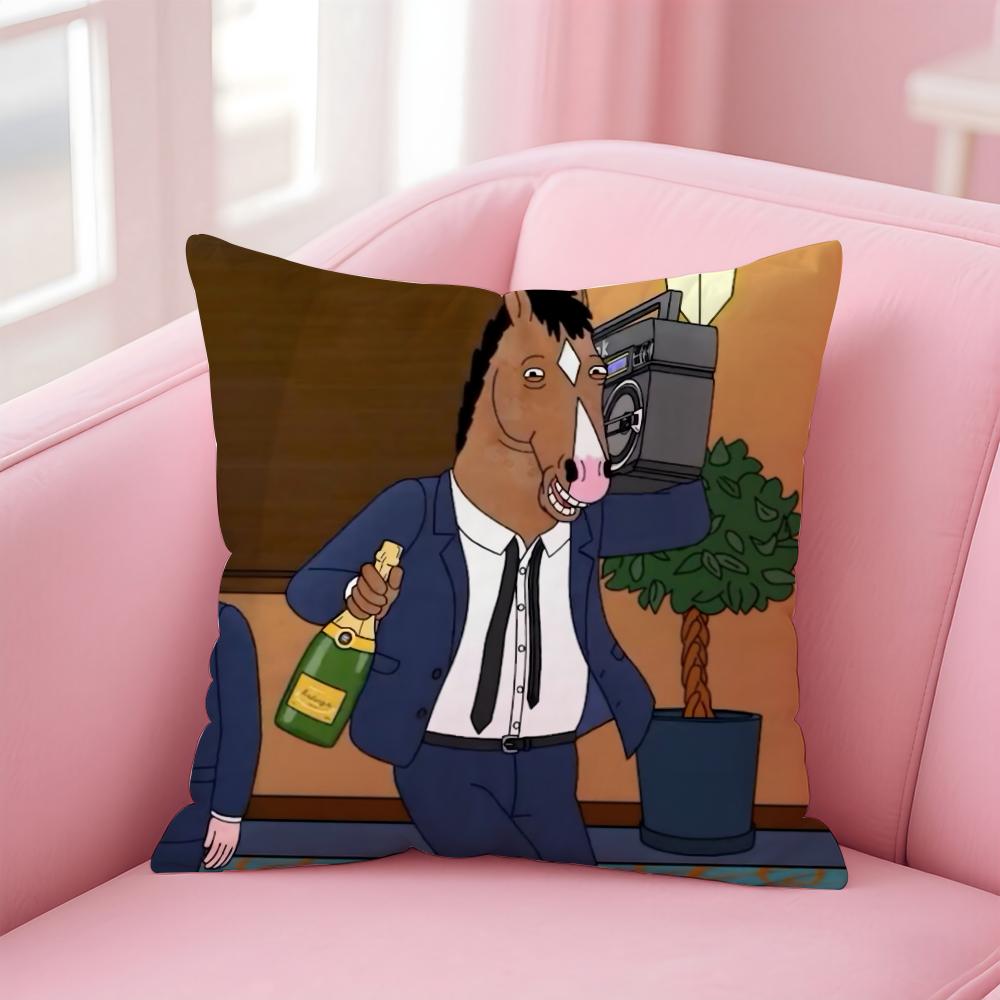 B-Bojack Horseman Cushion Cover Comfortable Reversible Pillow Cover Ideal For Car Sofa Bedroom & Beyond