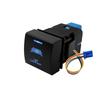 12V Car Push Button Switch Blue LED Light Bar Power Radar Winch Sensor Switch Accessories For Toyota Corolla Camry Rav4 Prado