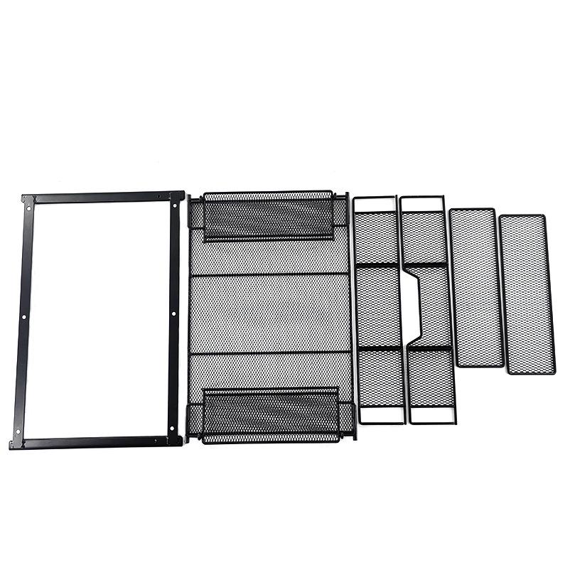 Organizador de escritorio de alambre de hierro negro: Cesta de Almacenamiento Cajón Bajo Mesa