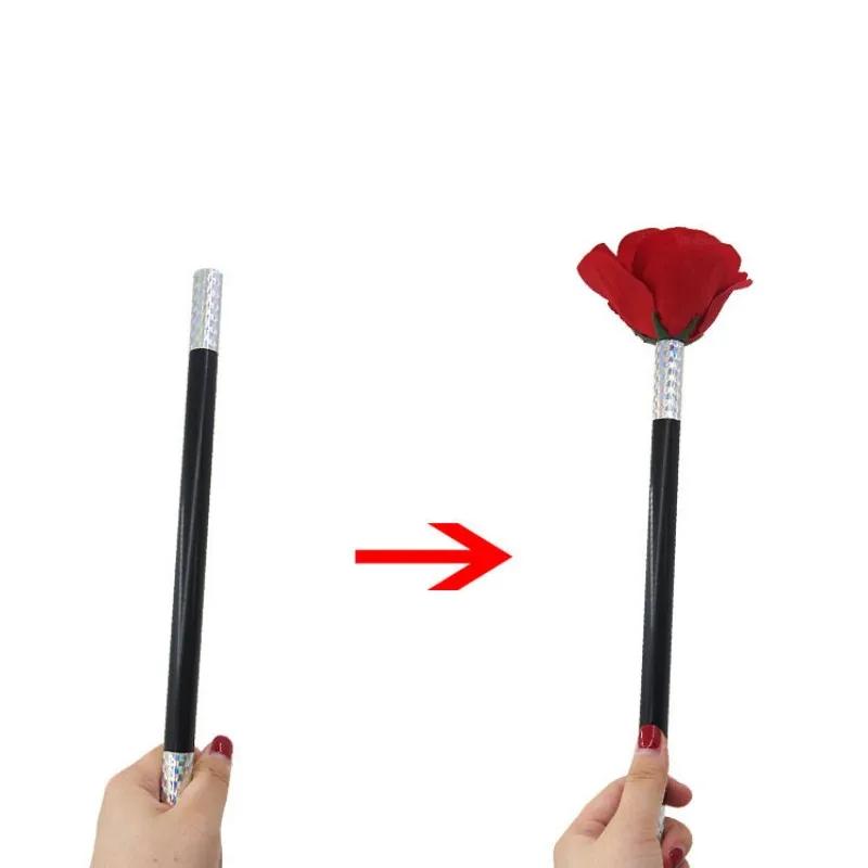 Stick To Rose / Flower Magic Tricks Flowers Close Up Street Stage Magic Props Toys Tools Gimmicks Props Accessories Funny Gifts
