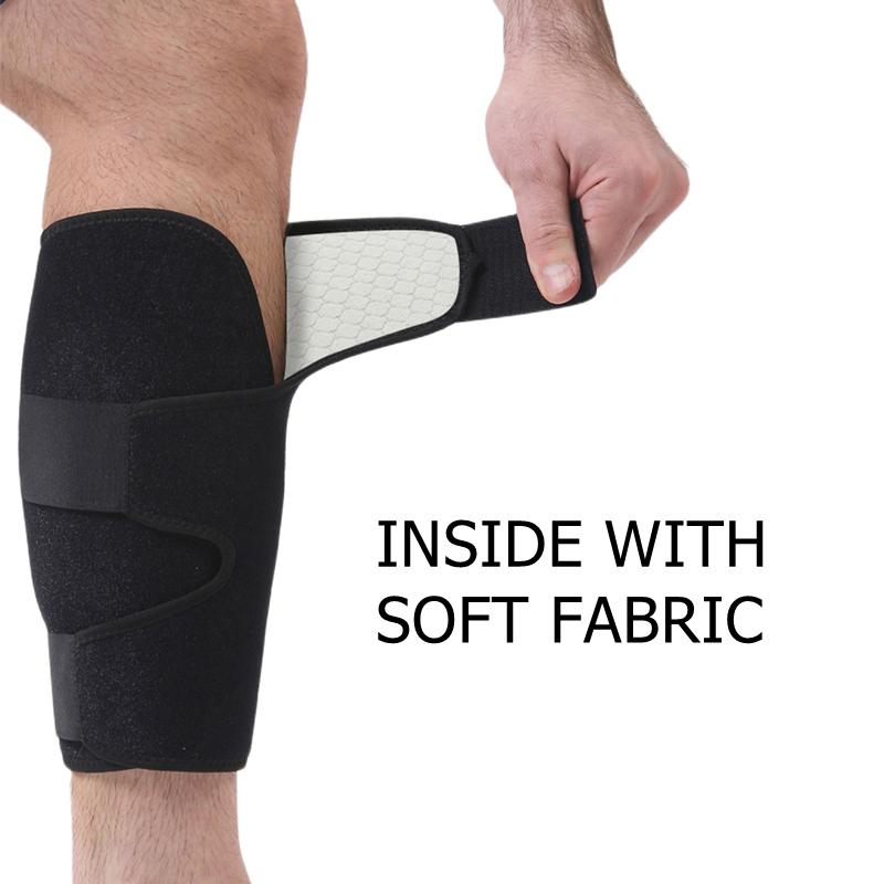 1Pcs Soft Calf Brace Neoprene Calf Sleeve Shin Splint Support Lower Leg Compression Wrap Increases Circulation Muscle Swelling