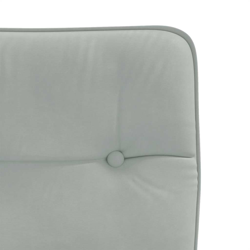 Dining Chairs, 6 Pcs., Light Gray, Upholstered In Velvet