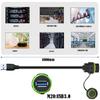 Speed USB Coupler USB3.0 Panel Mount Nylon Shell IP68 Waterproof Rating for Industrial Machinery USB Extension Cord