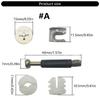 Innovative Eccentric Wheel Fixer Connectors Enhances Stability and Easy Maintenance in Home Furniture 20PCS