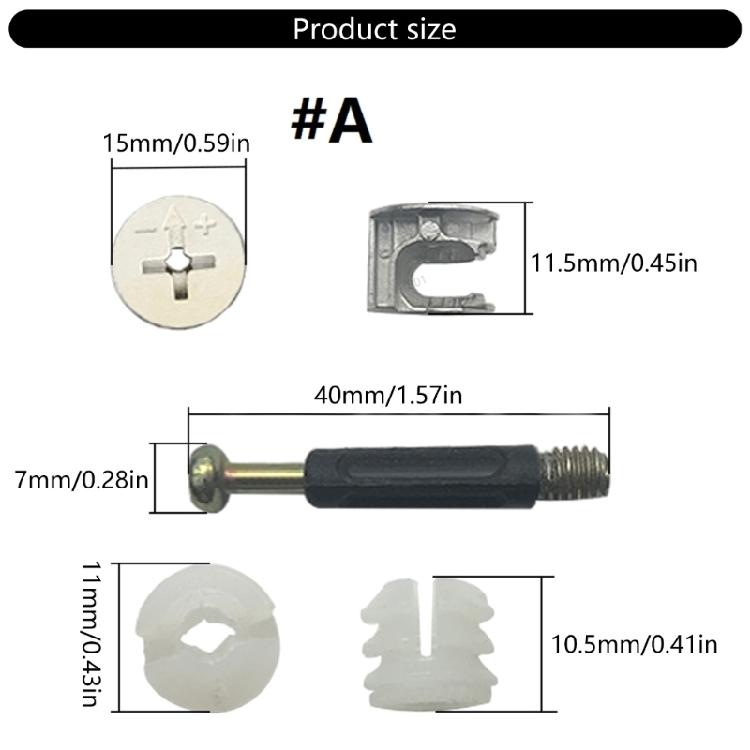 Innovative Eccentric Wheel Fixer Connectors Enhances Stability and Easy Maintenance in Home Furniture 20PCS