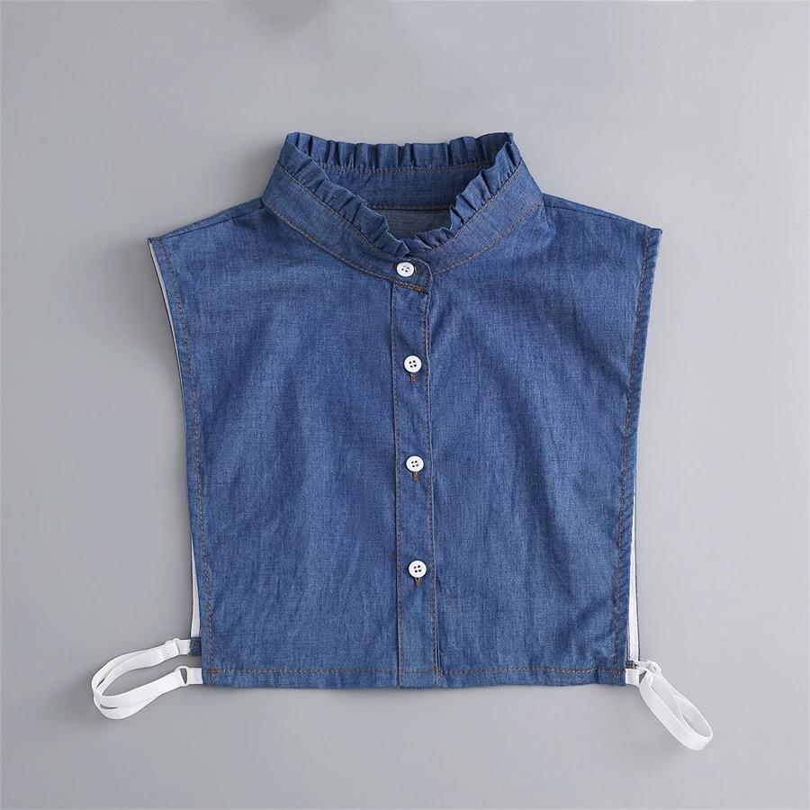 Linbaiway New Lapel Fake Collar Vintage Detachable Shirt Collar for Women Blouse Sweater False Collar Lapel Top Neckwear Ties