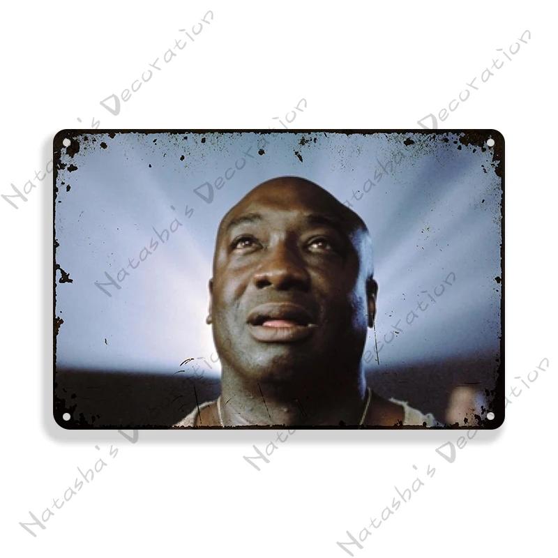 Movie Vintage Poster The Green Mile Metal Sign Retro Metal Poster Wall Decorative Sign Home Club Garage Club Bar Metal Plaque