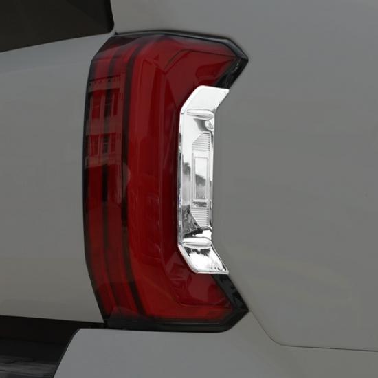Fit For -2025 Toyota Tundra ABS Chrome Rear Tail Light Side Frame Cover Trim