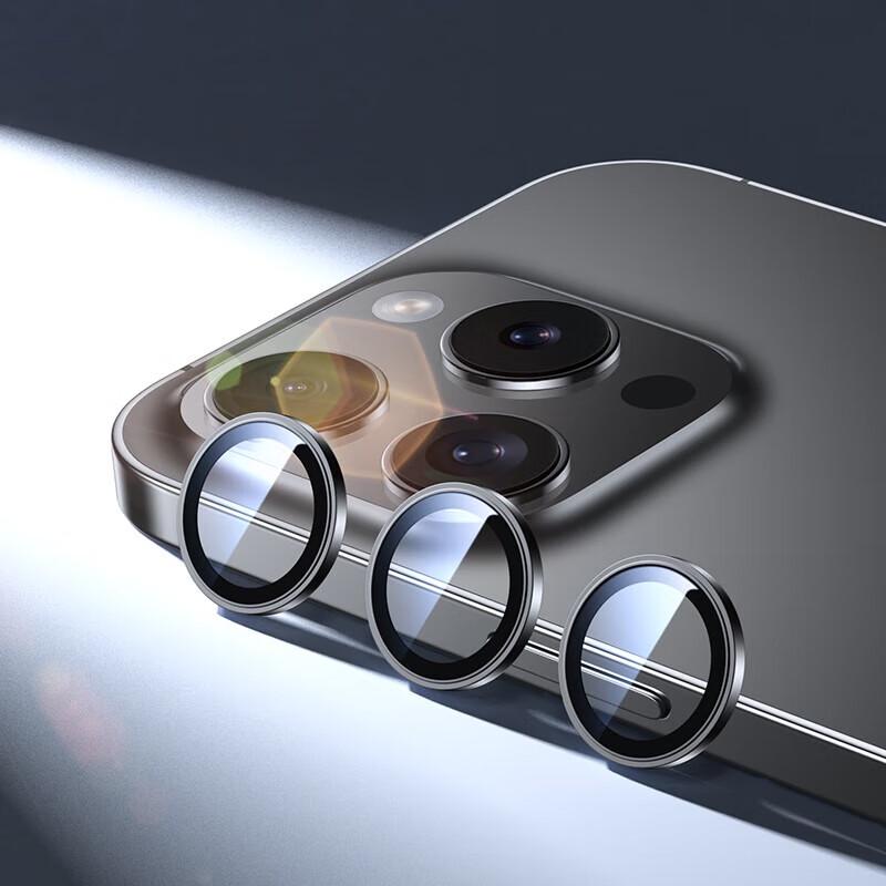 BIAZE Metal Tempered Glass Lens Protector for iPhone 16 Pro/Pro Max