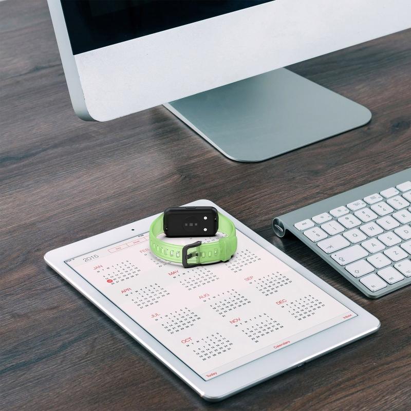 Schnellverschluss Smartband Ersatzband Durchscheinendes Silikon Armband Armreif für Huaweiband 7 Weiches Armband 1 Stück